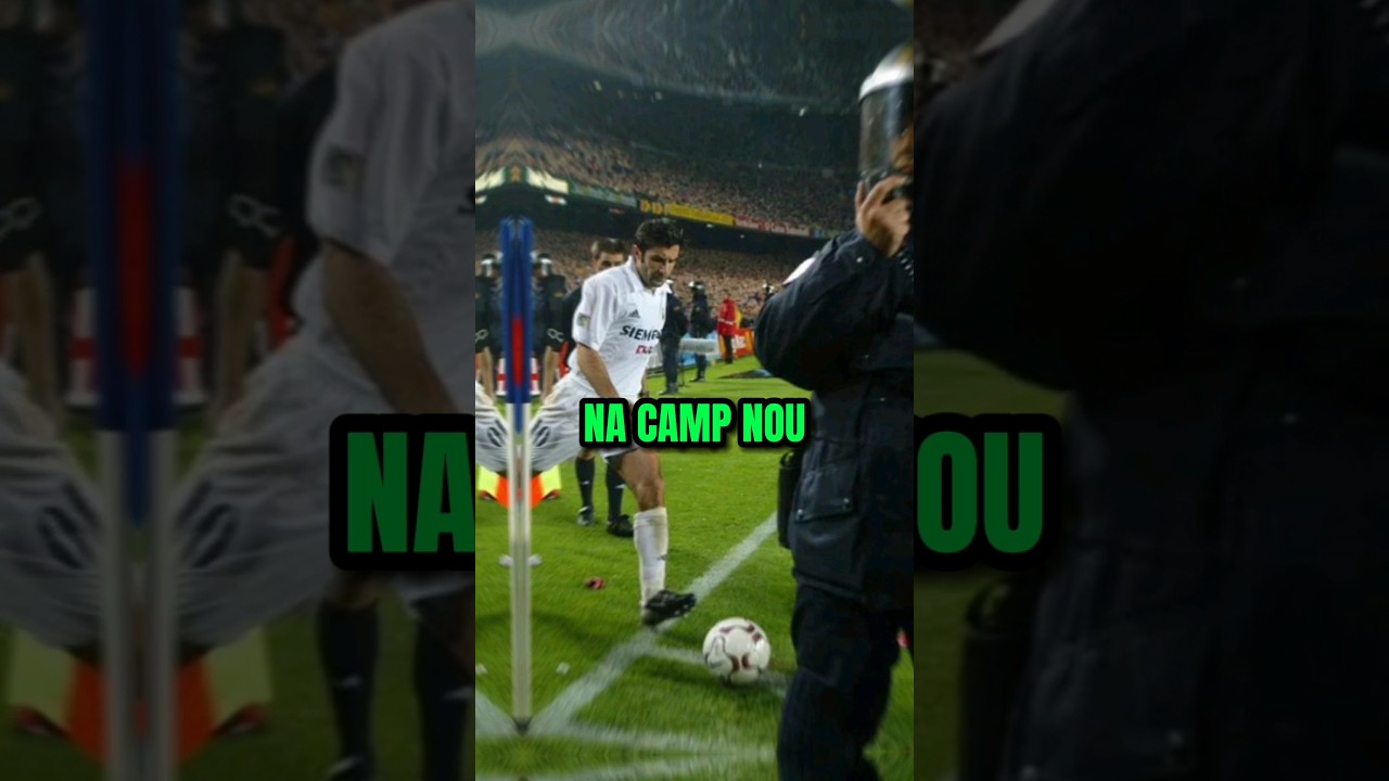 Dlaczego Luis Figo bał się wykonywać rzuty rożne na Camp Nou? #football