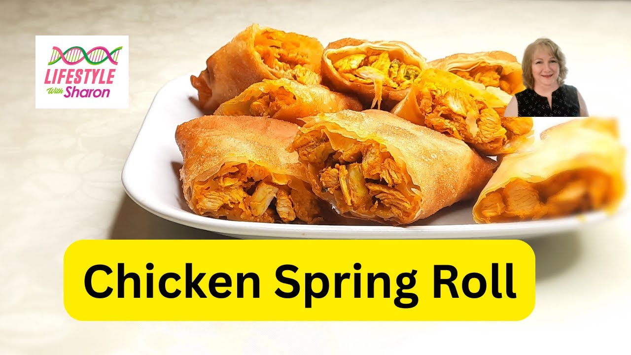 Chicken & Cheese Spring Roll  | Spring Roll Recipe | Lifestyle with Sharon | #sharon