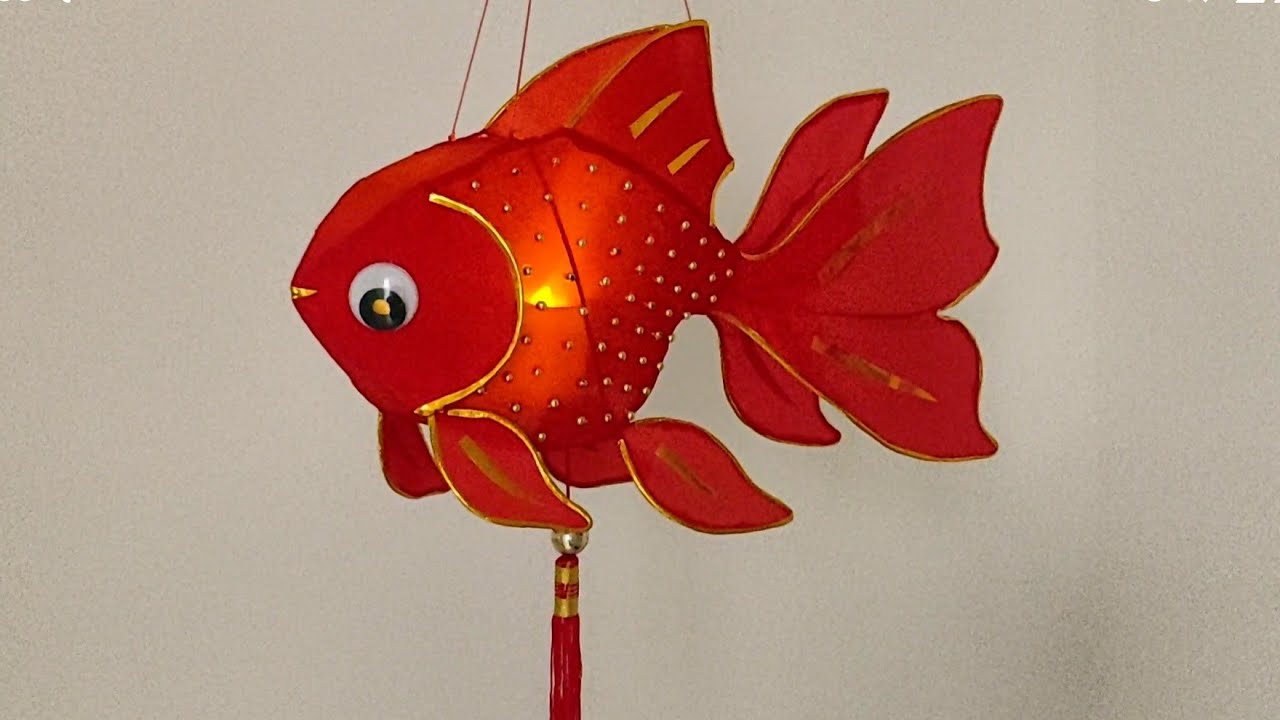 Traditional Chinese Fish Lantern DIY Project - 金魚燈籠紮作 DIY - 中秋節,自己動手做燈籠
