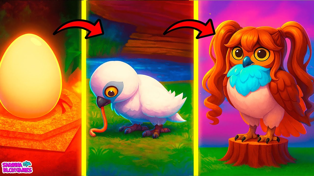 CICLO DE VIDA DA CORUJA SARINHA - Feather Family - Roblox