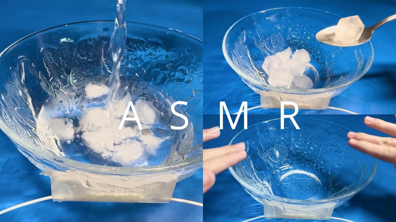 🌟ASMR Water & Ice Cubes🫗🧊 | No Talking🌟