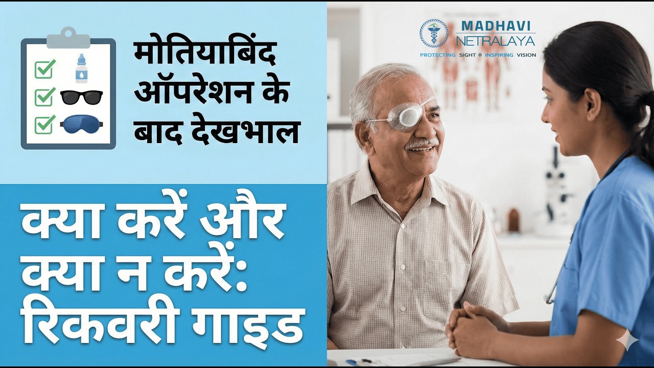 Cataract Surgery Recovery Guide | मोतियाबिंद ऑपरेशन के बाद देखभाल