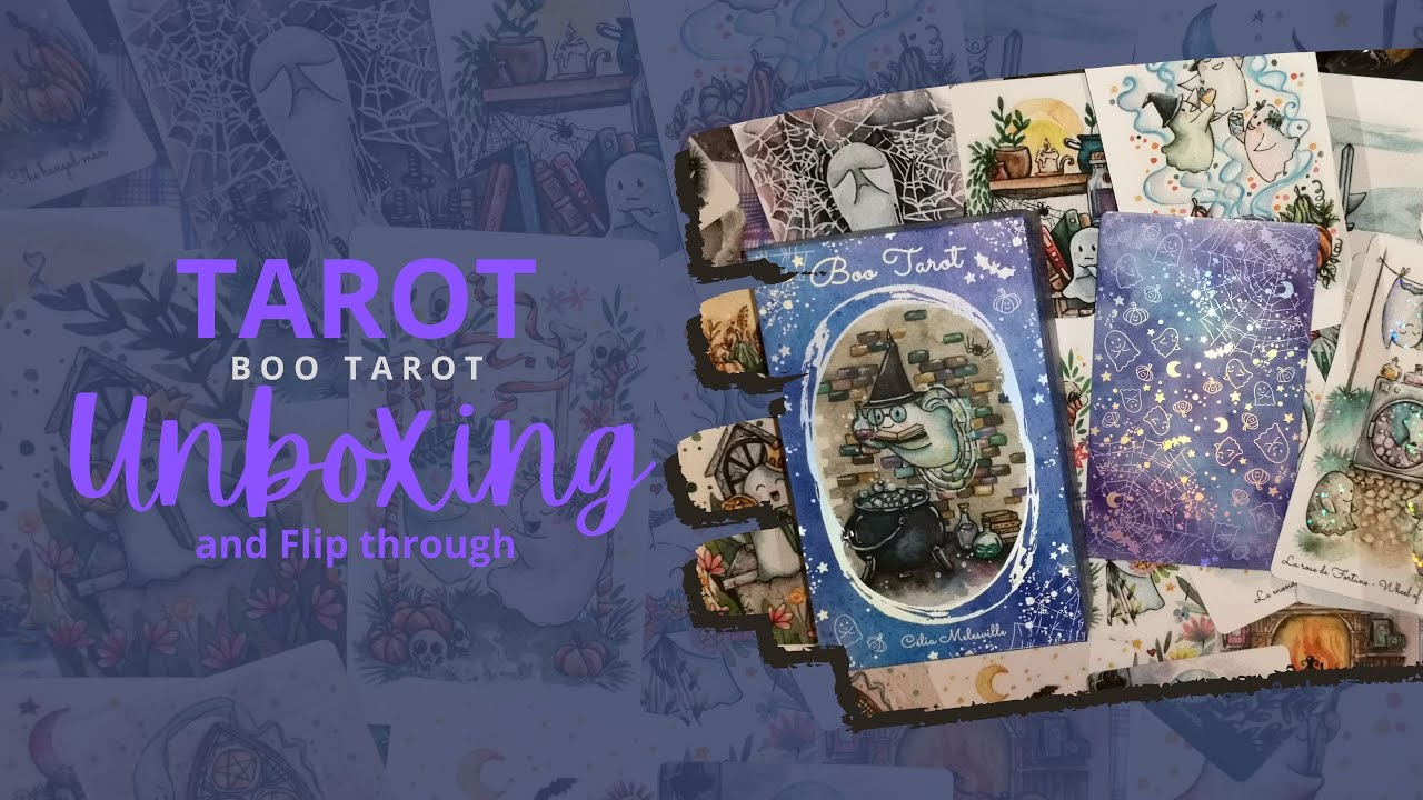 Unboxing and flip through of the Boo Tarot by Célia Melesville