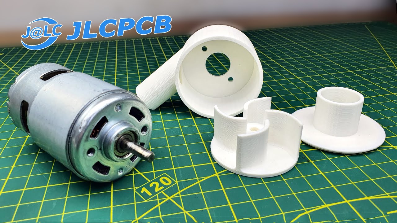 3D Printed 775 Motor Water Pump - 3D Baskılı Mini Su Pompası - JLCPCB