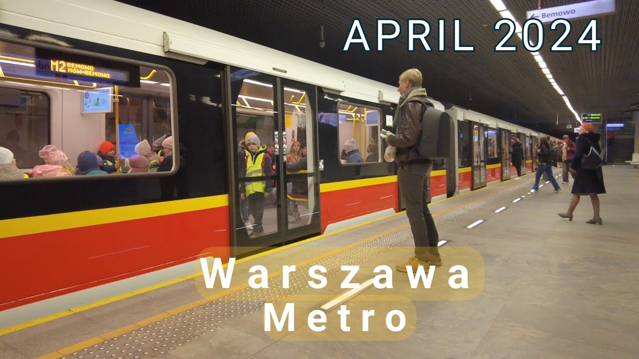 Metro in Warsaw. Trip Rondo DNZ - Dworzec Wileński. Walk. April 23, 2024 | Metro Warszawa.Wycieczka