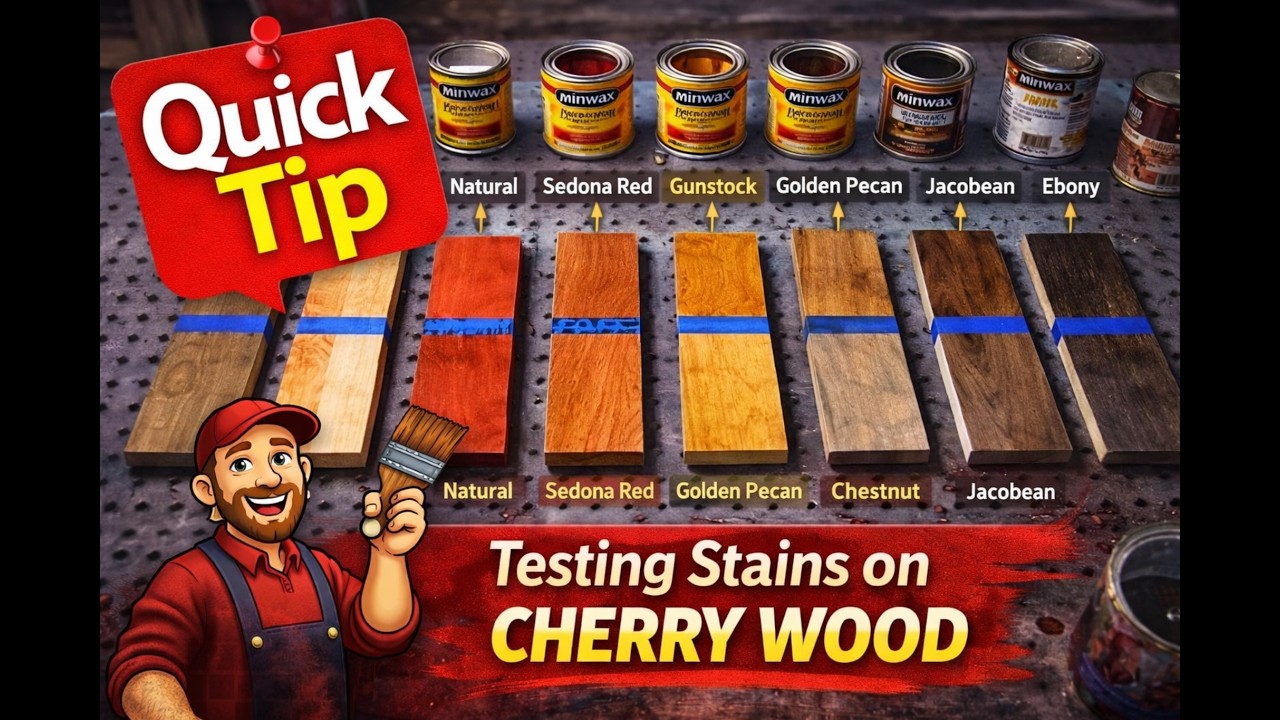 Testing Different Stains on Cherry Wood