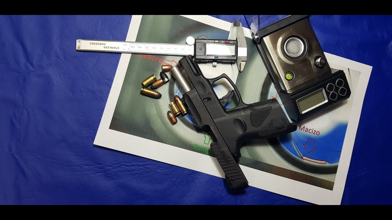 Freebore del cañón y OAL del cartucho en pistolas