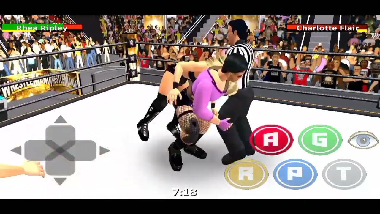 WWE Wrestlemania 39 Charlotte vs Rhea Ripley Full Gameplay 2023 | WR3D Gameplay #WWE #WR3D