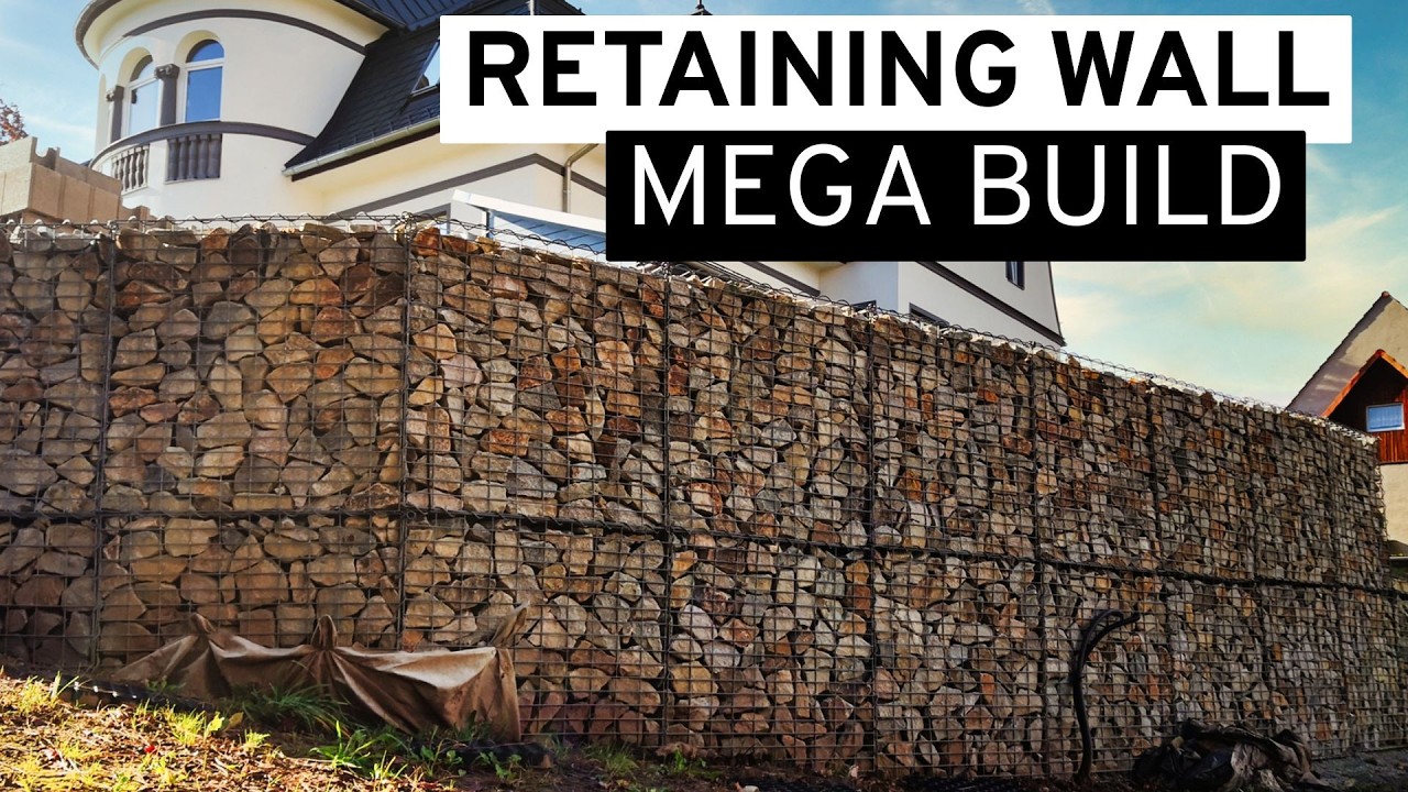 Building a gabion wall: Slope stabilization with stone baskets step by step