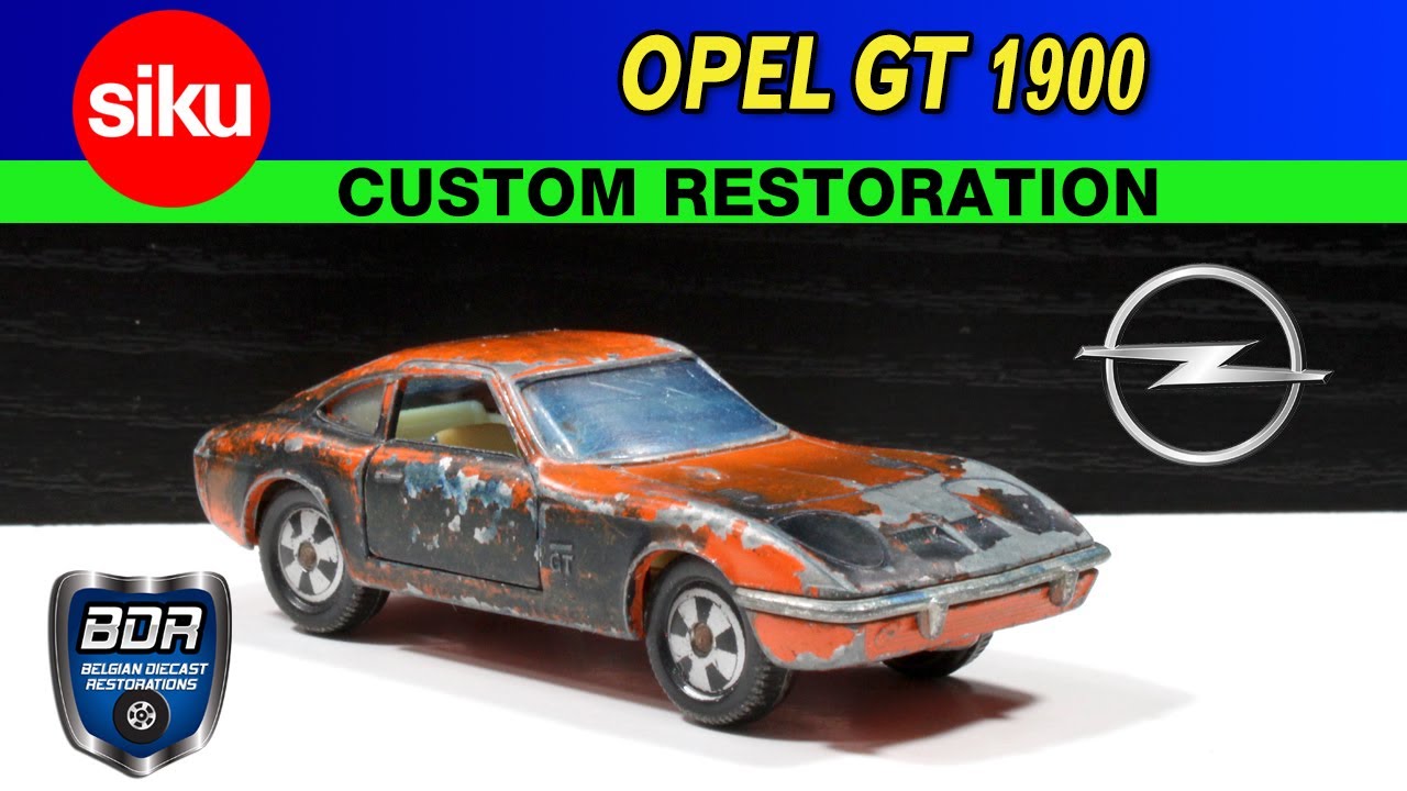 Siku v304 Opel GT 1900 Custom Diecast Restoration