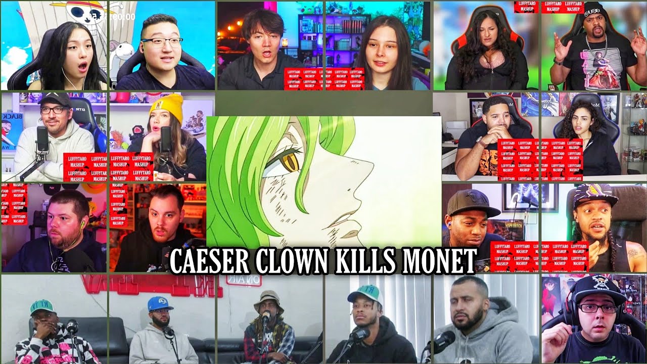 Caeser Clown Kills Monet By Accident Reaction Mashup | One Piece Episode 619-620