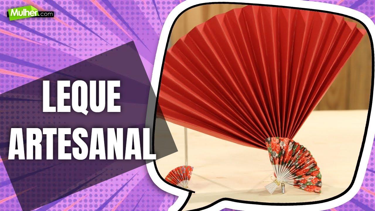 Como fazer Leque artesanal | @ProgramaMulherPontoCom