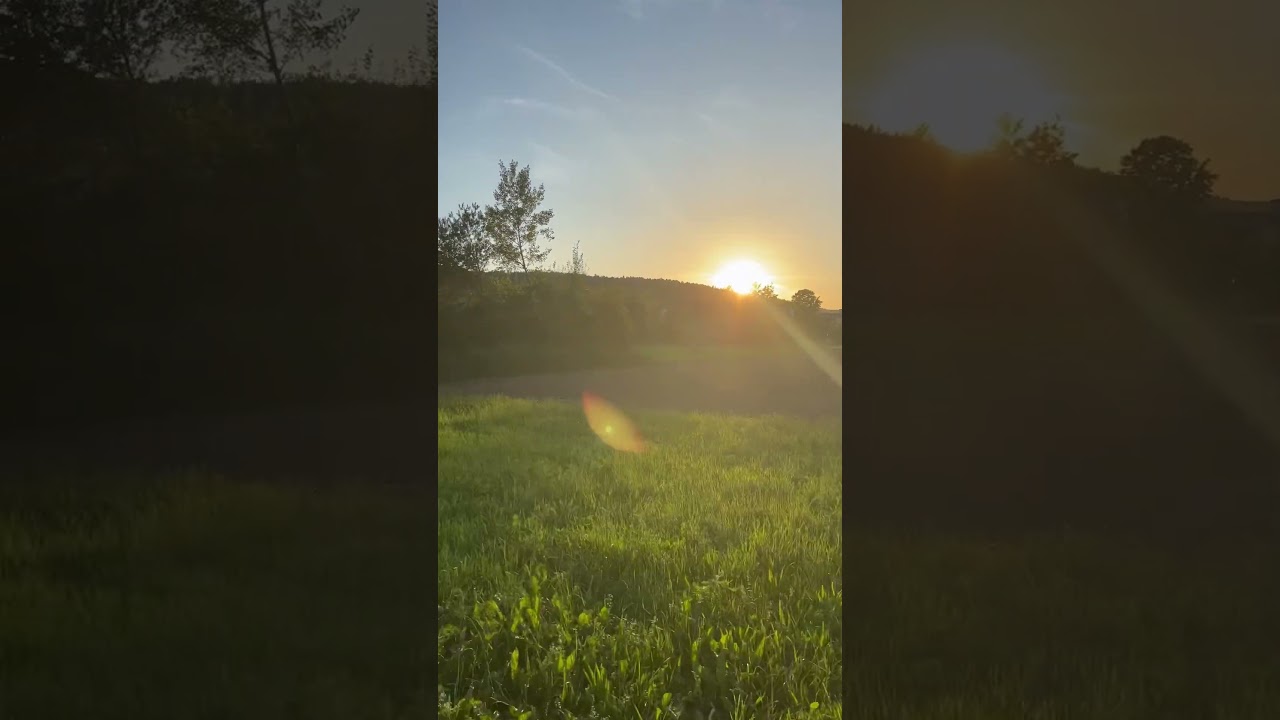 The #sunset in #f&auml;llanden after #sup #summerinswitzerland #mountain #lake #swimmer