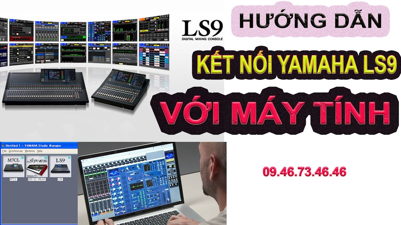 mixer yamaha ls9 hướng dẫn kết nối bằng ipad