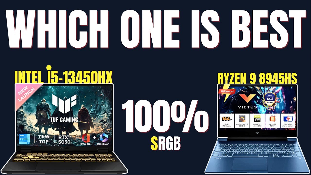 asus tuf f16 intel i5-13450hx vs hp victus ryzen 9 8945hs 🤑