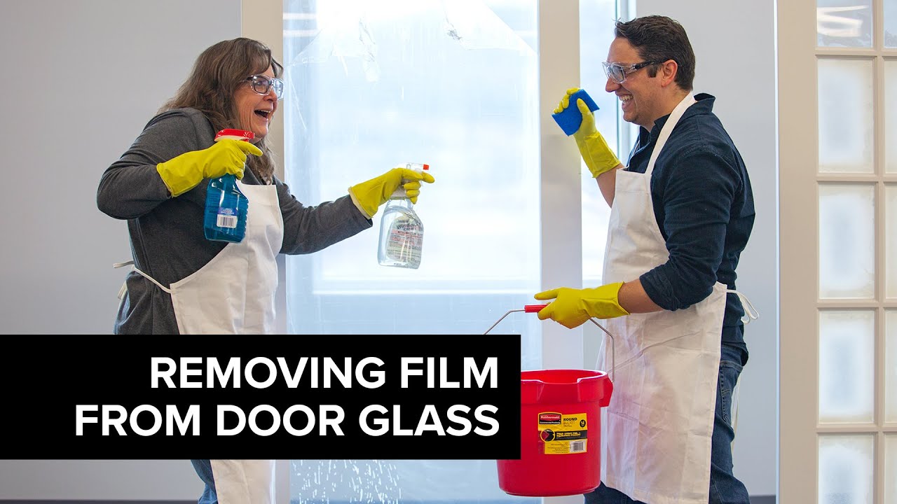 Interior Doors: Removing the Protective Film from Glass