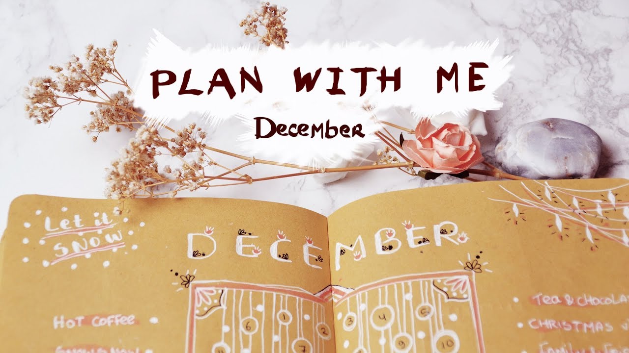 Plan With Me: December 2017 - 'Bullet' Journal Setup | Khaenine