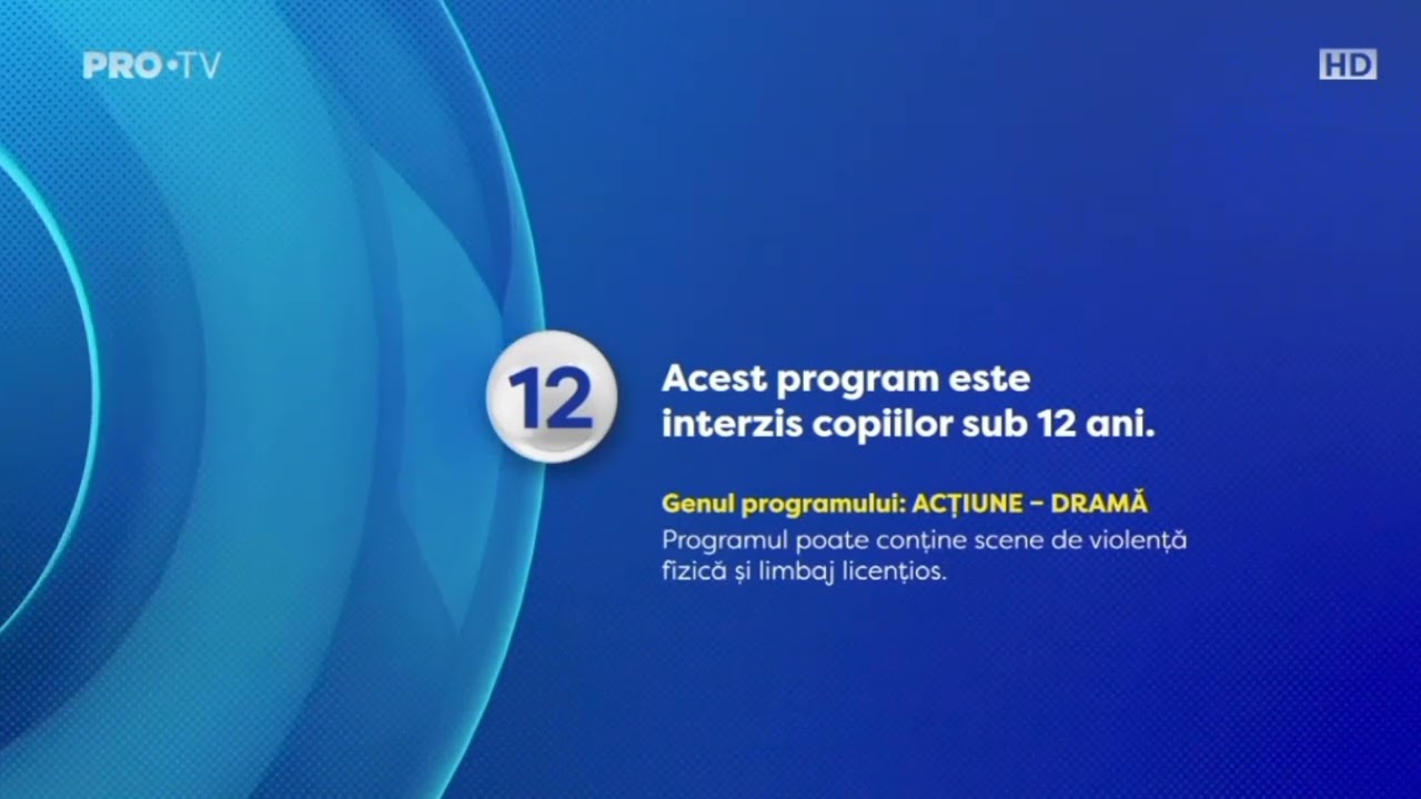 Pro TV Avertizare 12 ani. Acțiune - Dramă. Avast 1 Rom&acirc;nia 2025