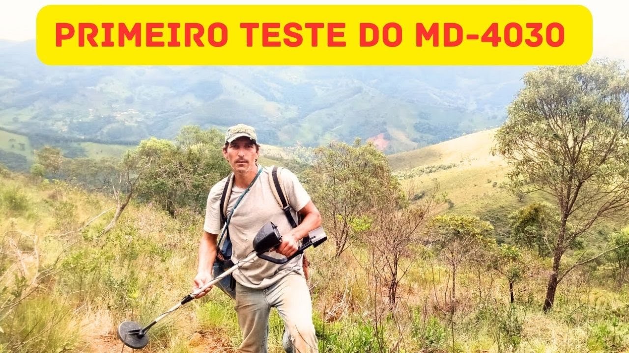 Primeiro teste em campo com o detector de metais md 4030 #detectorismo