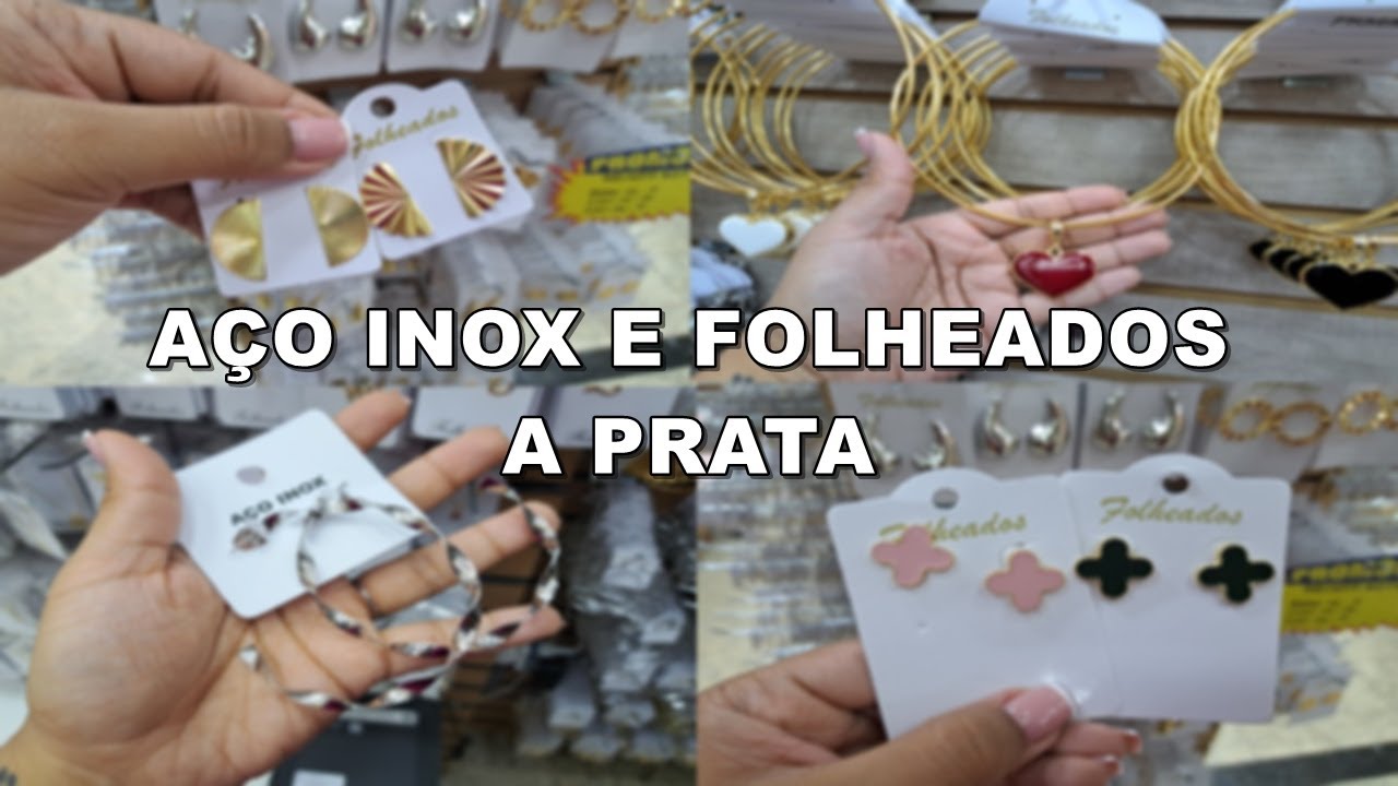 NOVAS PEÇAS EM AÇO INOX E PRATA A PARTIR DE R$ 2,00 NA 25 DE MARÇO