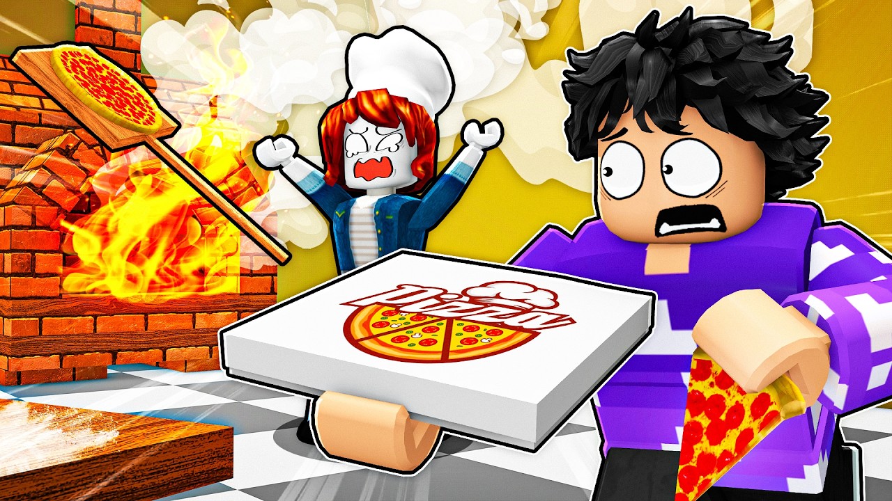 24 HORAS TRABALHANDO em uma PIZZARIA no ROBLOX