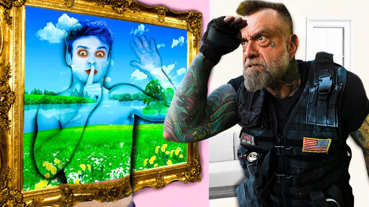 INVISIBLE CAMOUFLAGE HIDE AND SEEK!! (Body Paint)