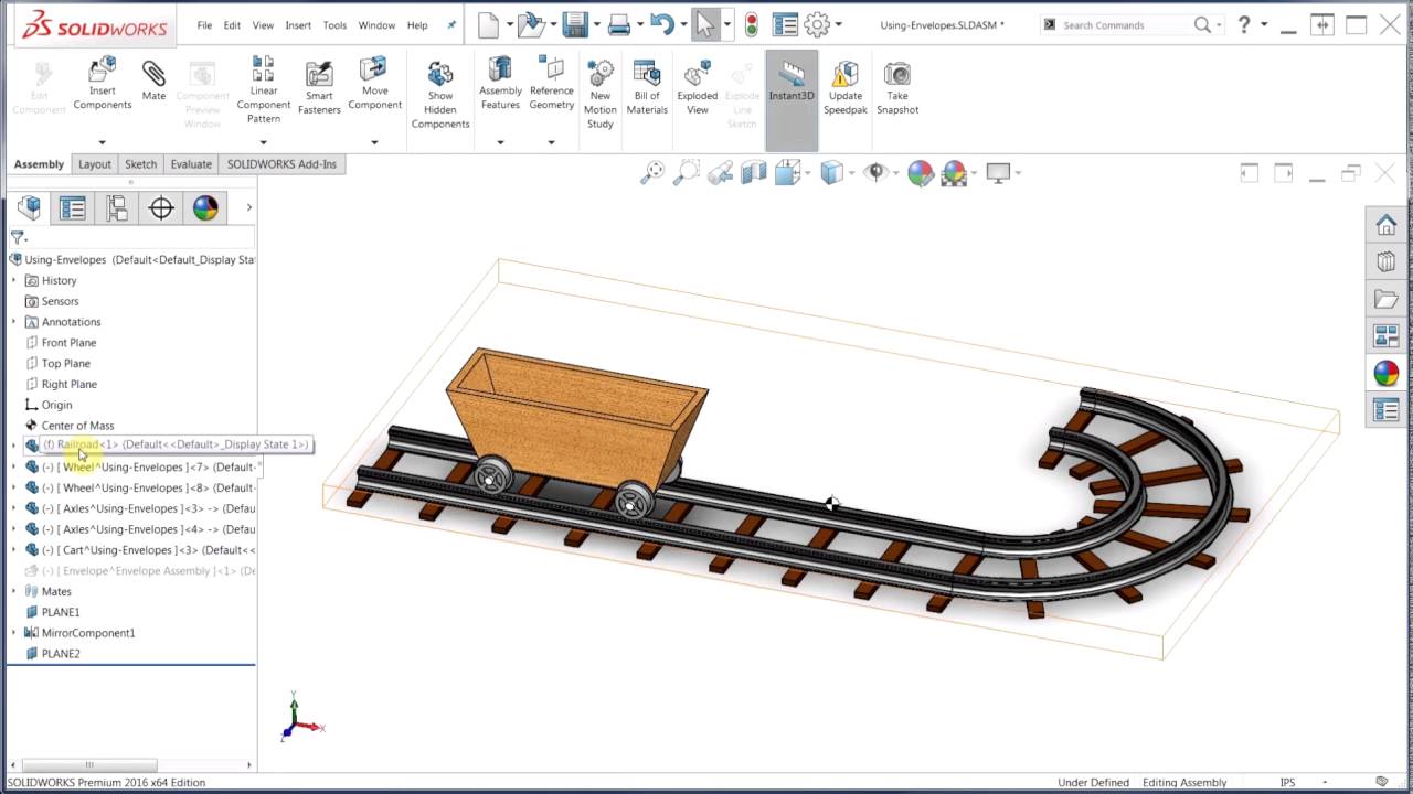 Using Envelopes in SOLIDWORKS