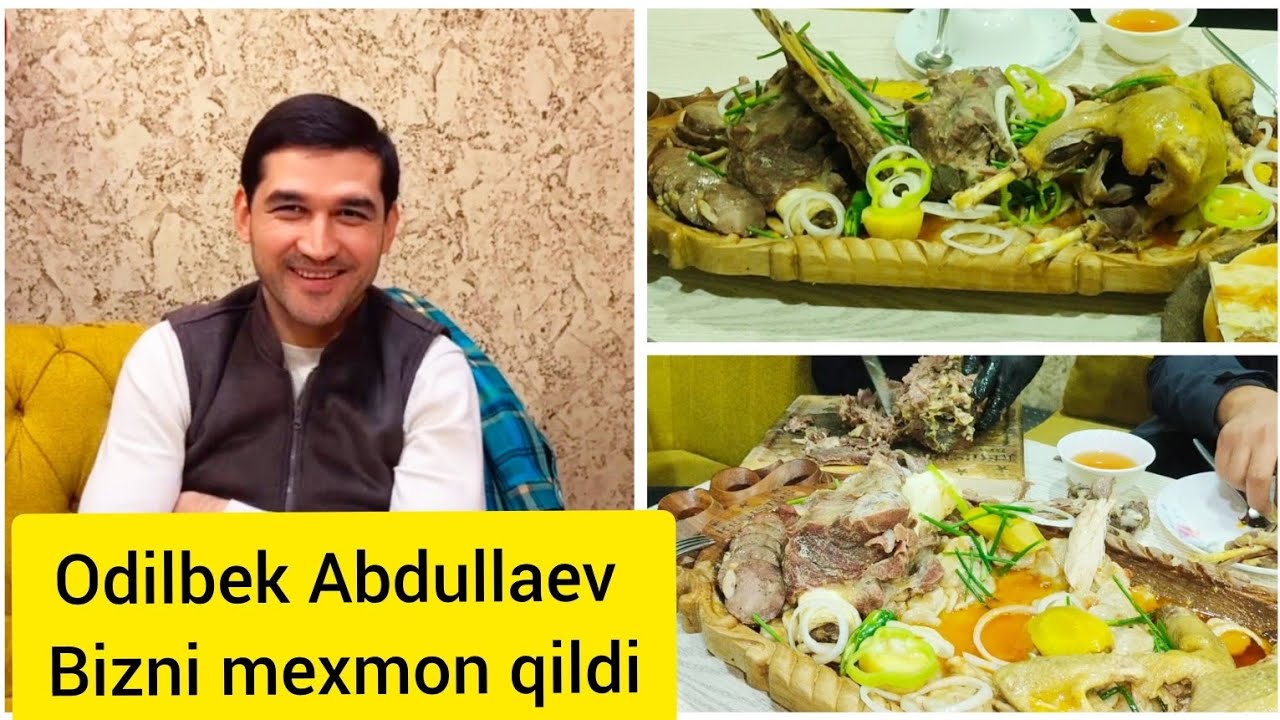 ODILBEK ABDULLAEV BIZNI MEXMON QILDI BERUNIY JUGARI KURTUK БЕРУНИЙ ЖУГАРИ КУРТУК 🍗👍😋😋😋