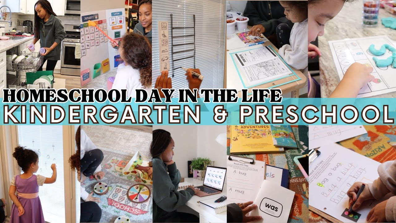 HOMESCHOOL DAY IN THE LIFE | KINDERGARTEN & PRESCHOOL | EDUCATIONAL RESOURCES & ACTIVITIES