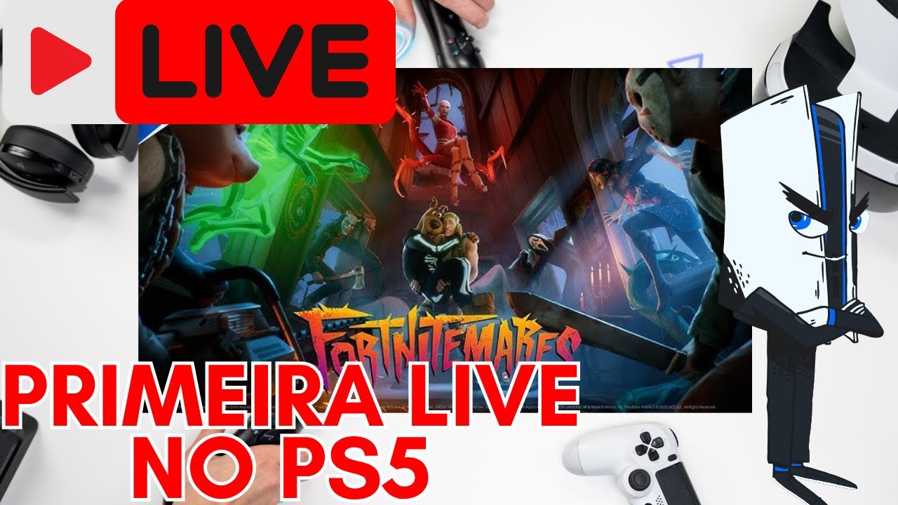 🎮 Primeira Live no PS5 Slim! Jogando FORTNITE com os Inscritos AO VIVO 🔥 | DuquinhaYtb