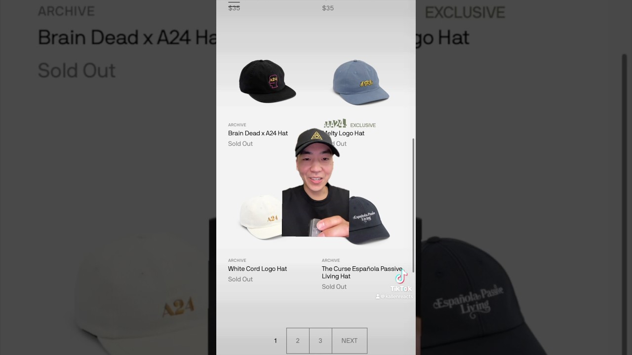 ALL THE ​⁠@A24 HATS! #a24 #aaa24 #hats #collection #regret #shorts #shortvideo #short