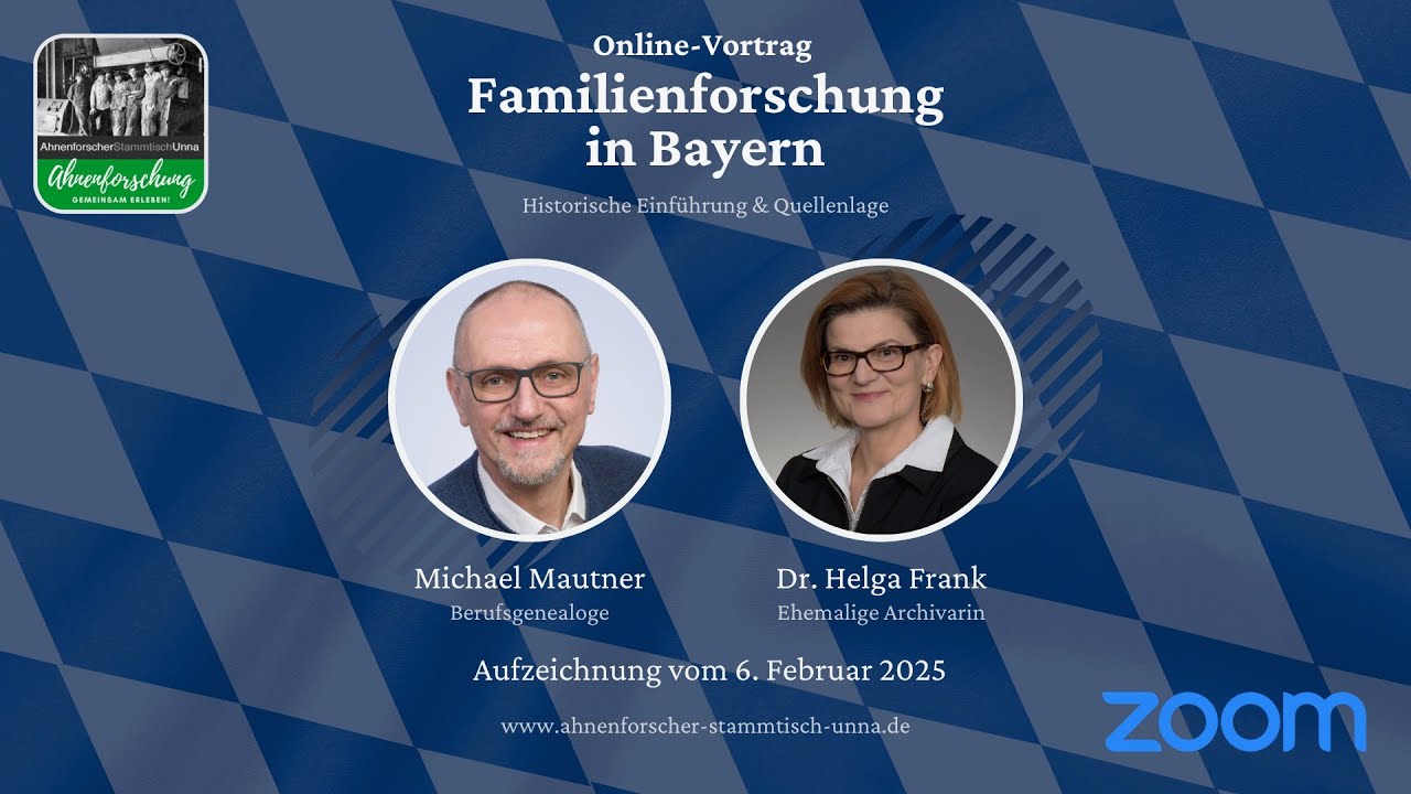 FAMILIENFORSCHUNG IN BAYERN