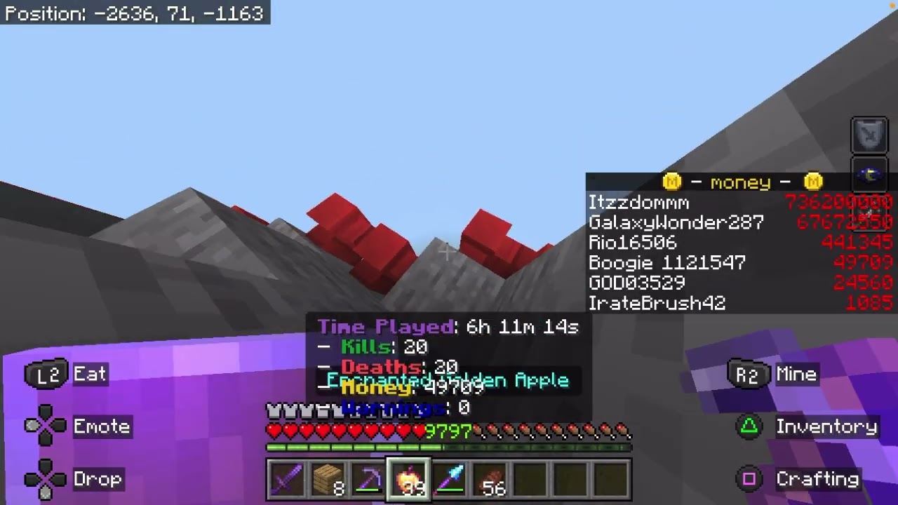 I almost never played the server again 