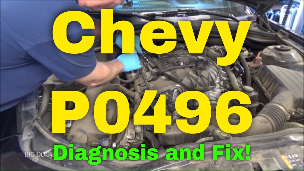 Chevy P0496 EVAP Flow During Non Purge Condition 2015 Camaro 3.6L V6 (2010-2015 Similar)