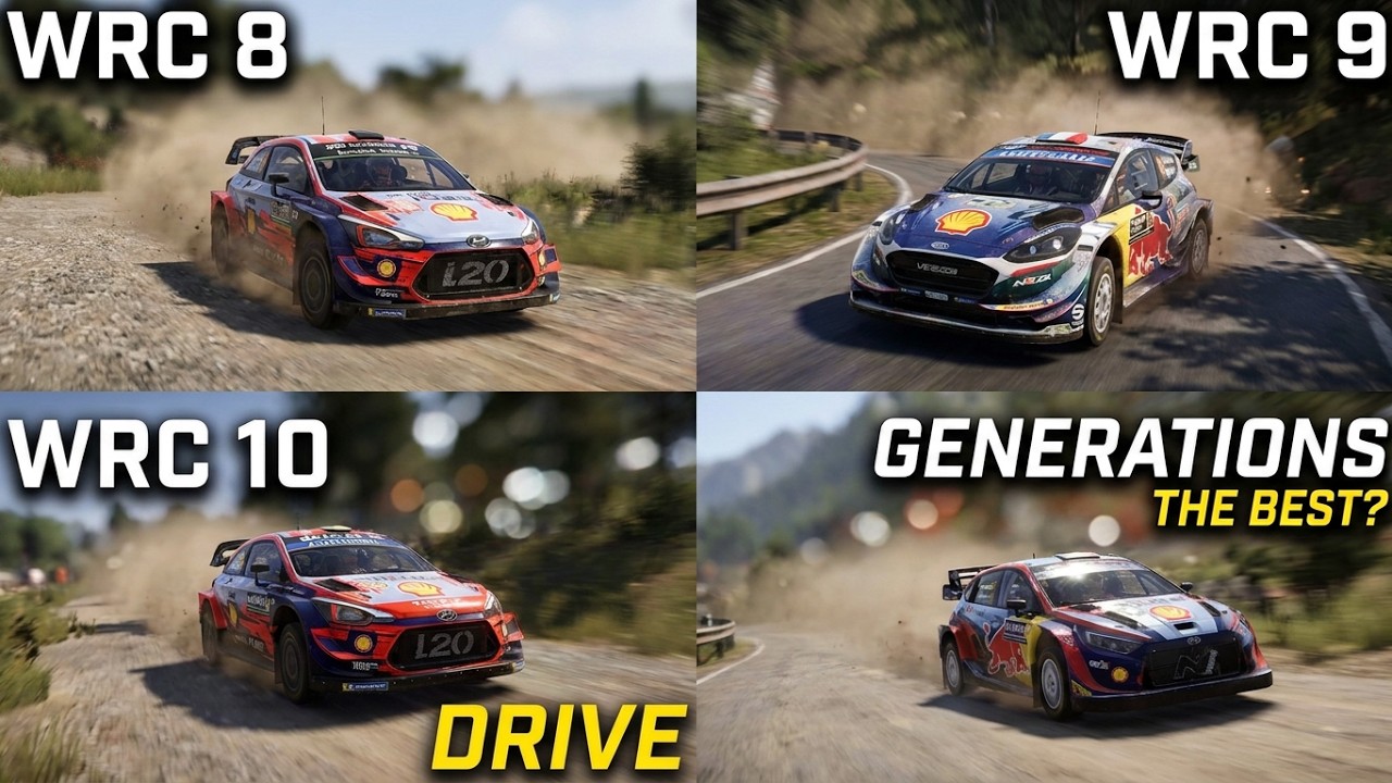 Какая игра WRC лучше? WRC 8, WRC 9, WRC 10 или WRC Generations.