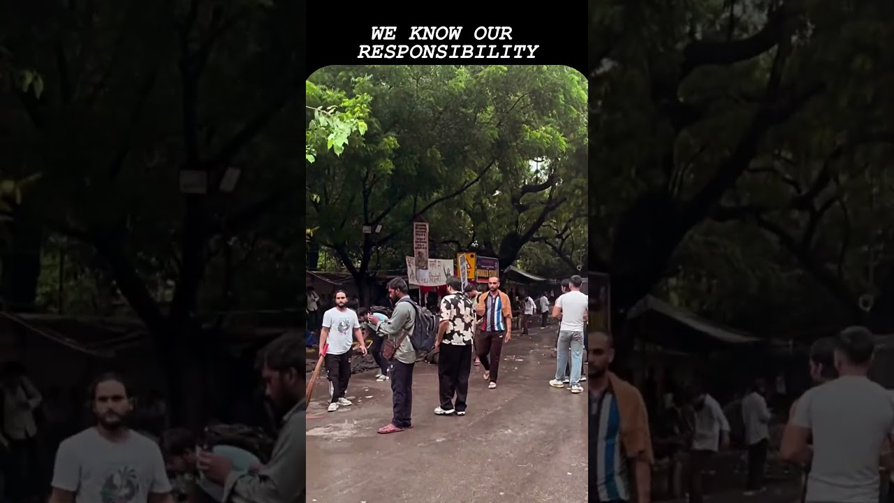 We Know Our Responsibility ❤️ | Gen Z Cleans the Protest Site