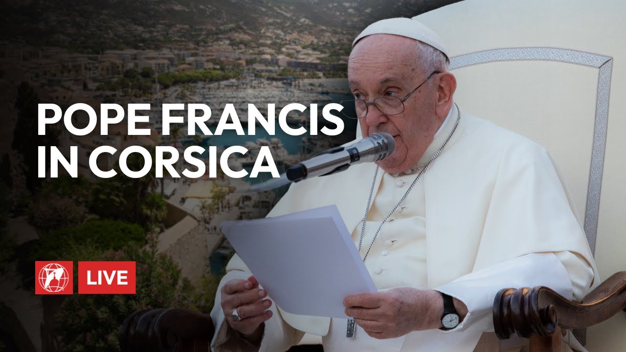 LIVE | Pope Francis in Corsica |  Congress and Angelus with the Local Clergy | December 15, 2024