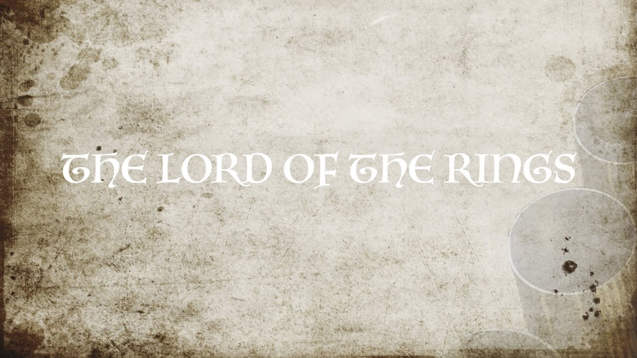 THE LORD OF THE RINGS (Paraphrase for Organ)