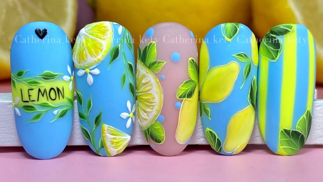 Lemon 🍋 Nail Art|Limone sulle unghie| Summer Nail Art| Lemon Nail Art| Fruit Nail Art|Nail Reserve