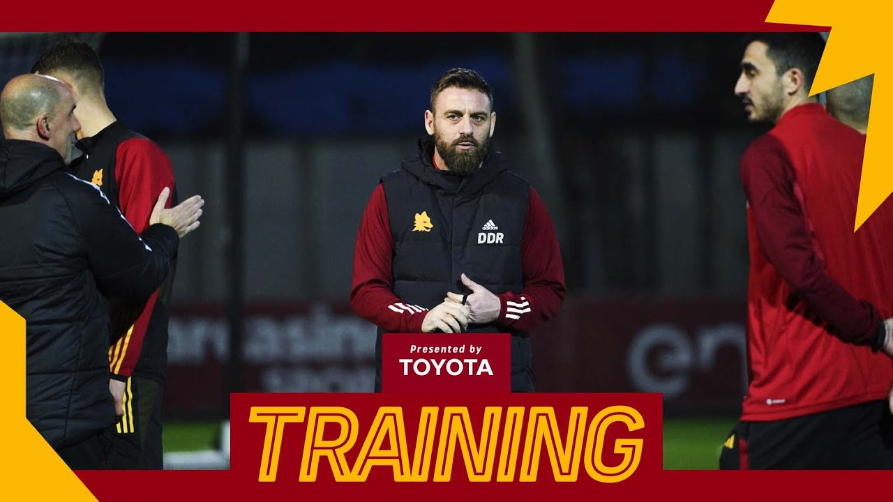 La prima sessione di lavoro di Daniele De Rossi da allenatore dell'AS Roma