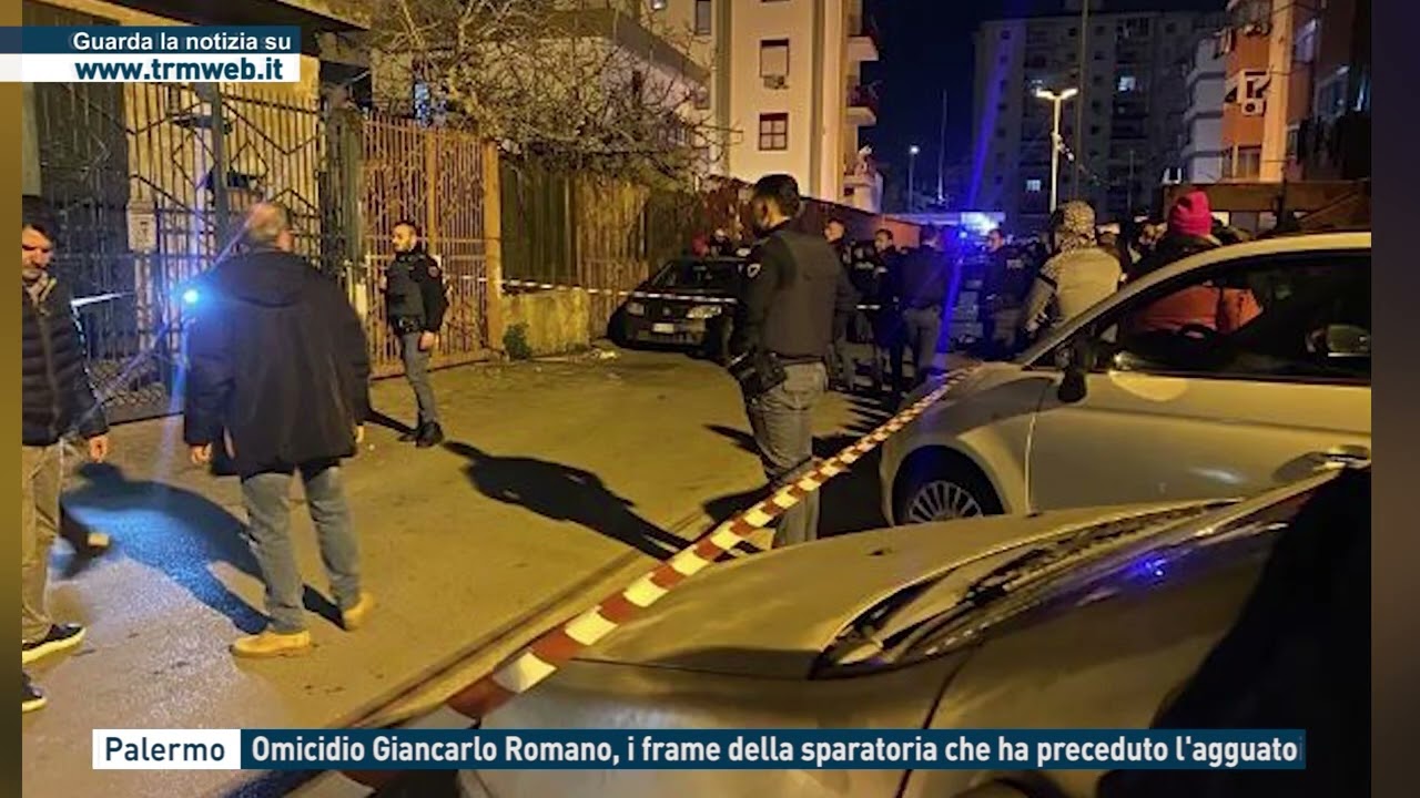 Palermo - Omicidio Giancarlo Romano, i frame della sparatoria che ha preceduto l'agguato
