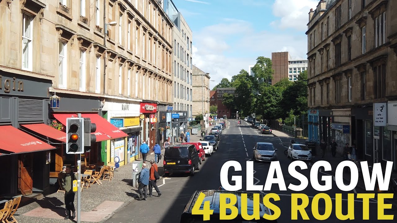 Glasgow Number 4 Bus Route - West End to Queen's Park | June 2022