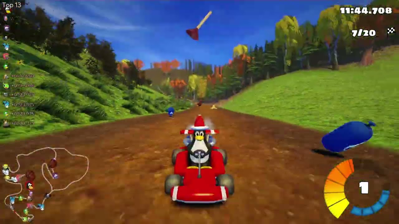 SuperTuxKart - Black Forest, 20 laps, expert