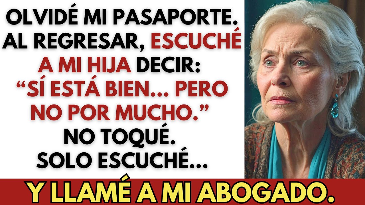 Regresé por mi pasaporte — Y escuché a mi hija planeando borrarme