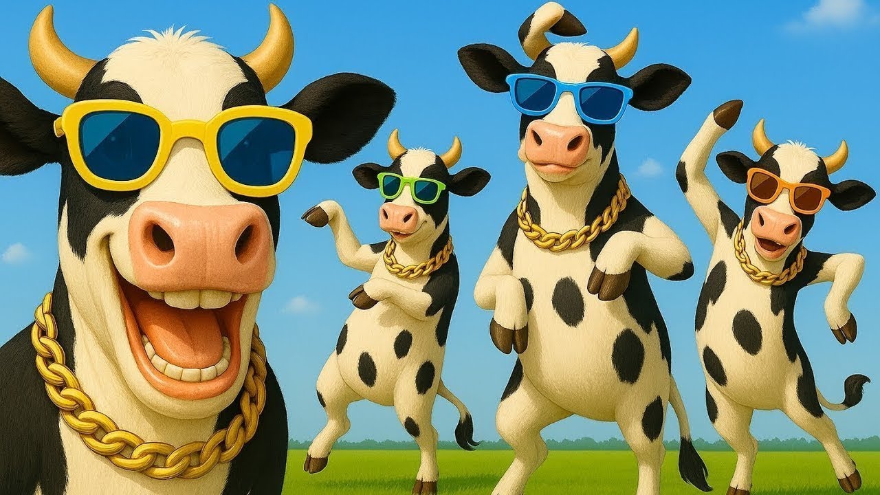 Cow Dance Lucu! Sapi Menari, Suara Unik & Momen Kocak di Padang Rumput