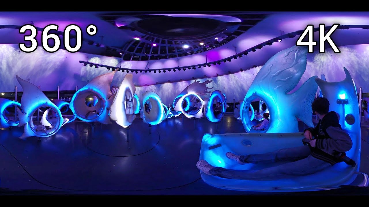 SeaGlass Carousel at night 360° on-ride 4K POV Battery Park Sea Glass
