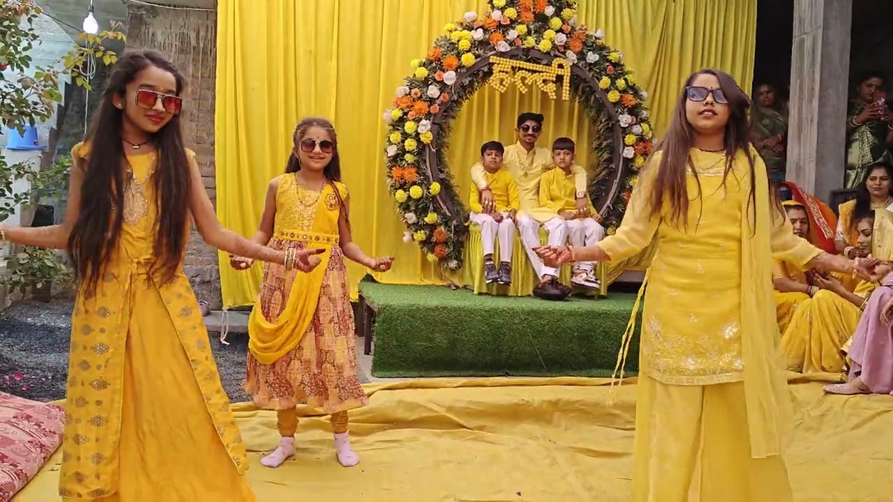 Girls' Best Haldi Dance for GROOM #dance #groom #haldi #cute #girl #bridal #cutegirl #marriage 