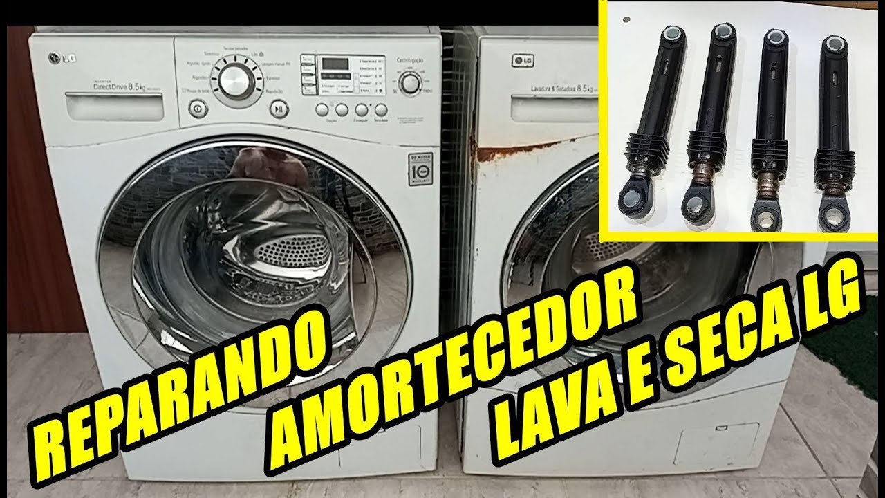 Como Recuperar Amortecedor Lava e Seca LG trepidando, vibrando com barulho