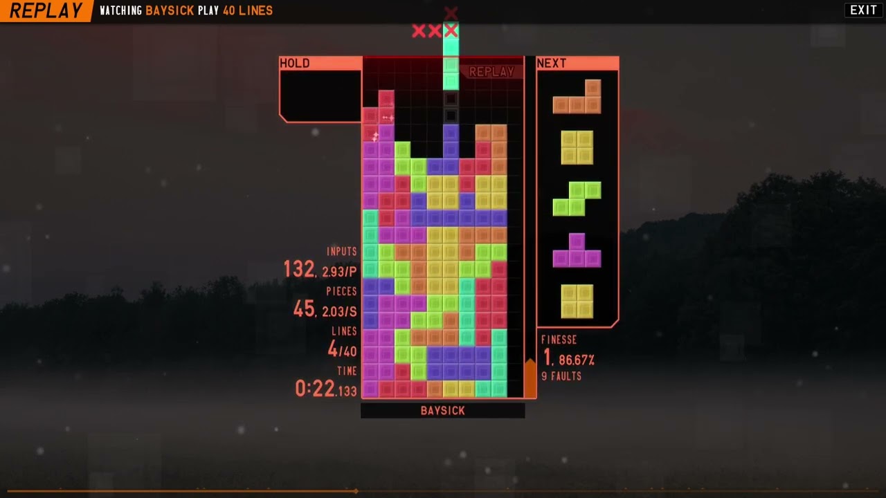 Tetrio 40 Line Sprint - Sub 1 Min Without Hold!