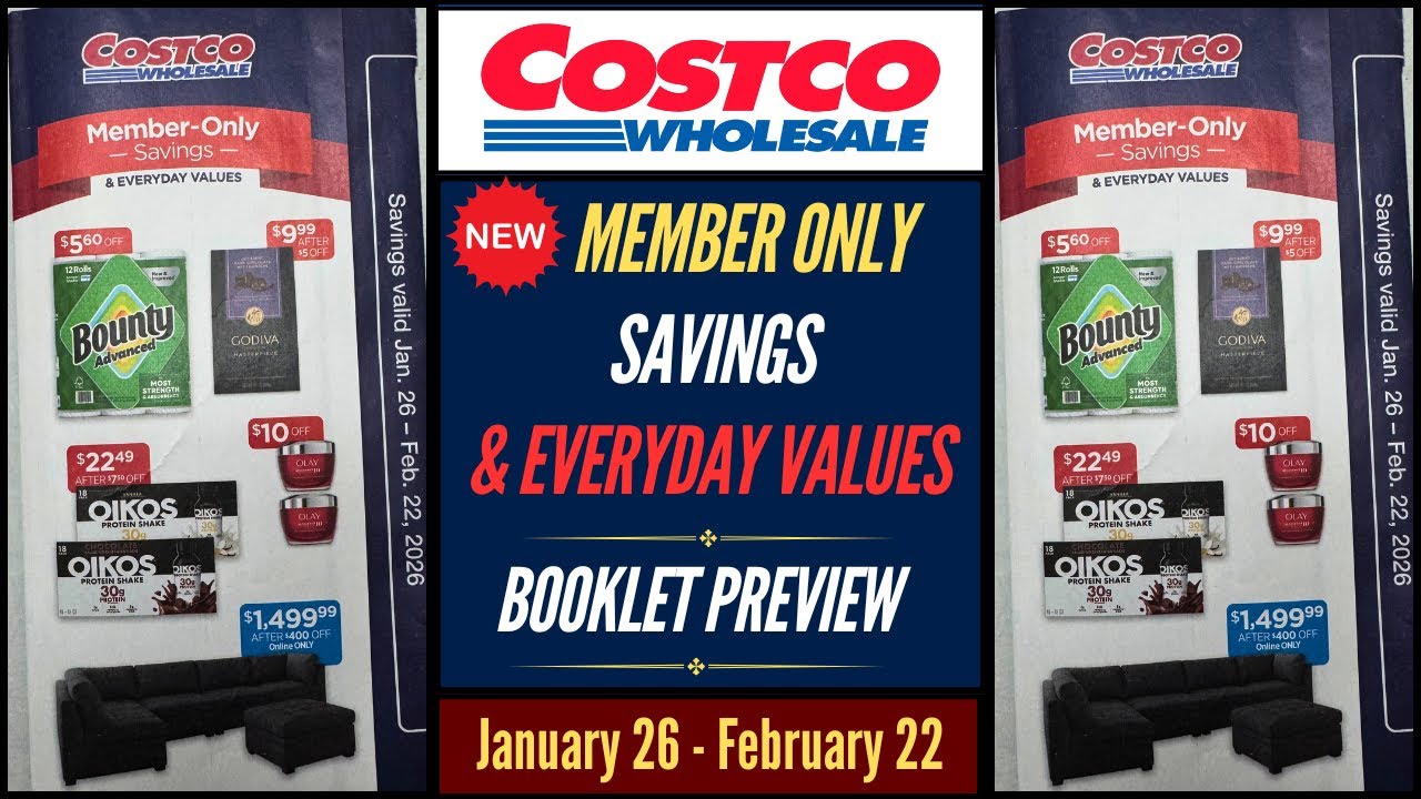 COSTCO ~ MEMBERS ONLY SAVINGS & EVERYDAY VALUES BOOKLET PREVIEW!